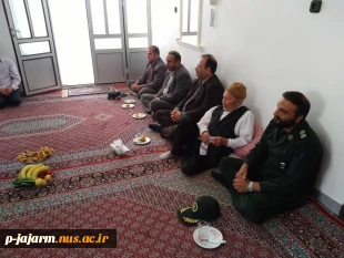 دیدار امروز عصر با خانواده شهید پور رضا(خیر اهدا کننده زمین به دانشکده)به همراه جناب آقای دکتر مهدوی مدیر کل محترم صدا و سیمای خراسان شمالی و معاونت های سازمان و جناب سرهنگ حیدری فرماندهی محترم ناحیه مقاومت بسیج شهرستان جاجرم... 3