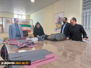 بازدید ریاست محترم آموزش و پرورش شهرستان جاجرم جناب آقای دکتر عابدی مقدم از کارگاه طراحی و دوخت دانشکده  2