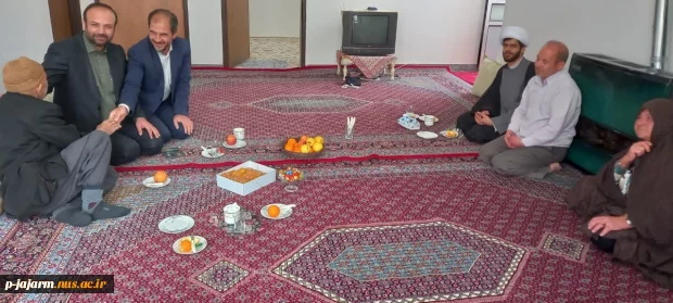 به مناسبت 22 اسفند روز بزرگداشت مقام شهدا : دیدار با خانواده شهدا و حضور در مزار شهدای جاجرم 2