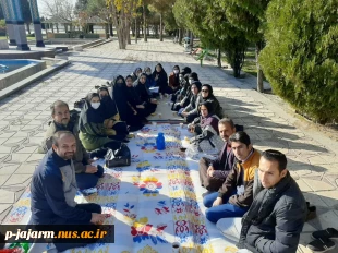 تجدید میثاق جمعی از  اساتید و دانشجویان با شهدای گمنام در روز دانشجو و برگزاری‌ پیاده روی و اردوی ورزشی و فرهنگی دانشجویان و اساتید و کارکنان مرکز 2