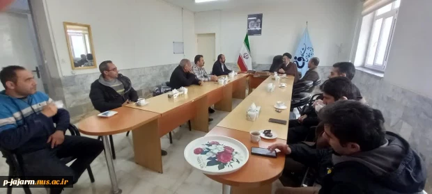 حضور جناب حجت الاسلام و المسلمین  آقای دکتر موسوی جاجرمی(ریاست محترم نمایندگی نهاد مقام معظم رهبری در دانشگاه ها و مراکز آموزش عالی استان خراسان شمالی) در دانشکده فنی و حرفه ای جاجرم 2
