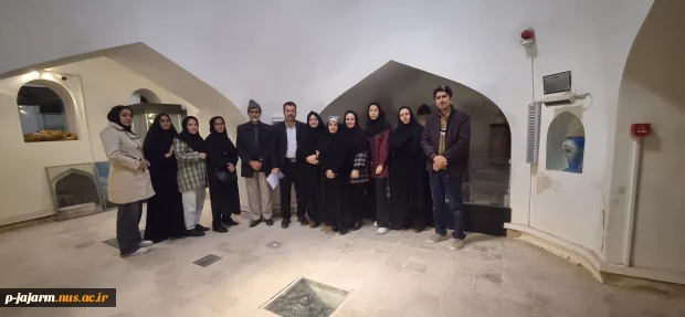بازدید دانشجویان رشته کارشناسی طراحی و دوخت  از مسجد جامع جاجرم، موزه مردم شناسی ، ارگ کاظم خان و باغ کوشک جاجرم 2