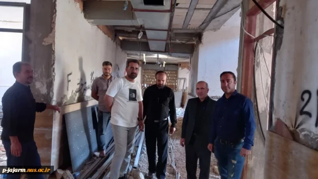 بازدید معاونت محترم اداری و مالی دانشگاه ملی مهارت واحد خراسان شمالی از خوابگاه دانشجویی در دست احداث مرکز جاجرم 2