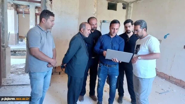 بازدید معاونت محترم اداری و مالی دانشگاه ملی مهارت واحد خراسان شمالی از خوابگاه دانشجویی در دست احداث مرکز جاجرم 3