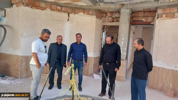 بازدید معاونت محترم اداری و مالی دانشگاه ملی مهارت واحد خراسان شمالی از خوابگاه دانشجویی در دست احداث مرکز جاجرم 5