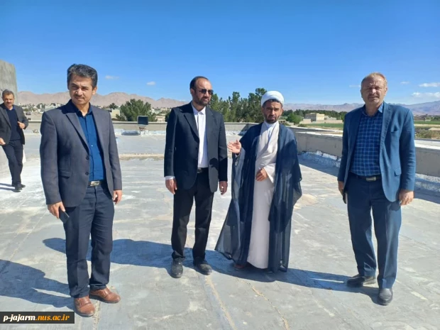 بازدید نماینده دانشگاه فنی و حرفه ای جناب آقای مهندس واحدیان و ریاست محترم دانشگاه ملی مهارت استان خراسان شمالی از پروژه خوابگاه در دست احداث دانشکده ملی جاجرم 4