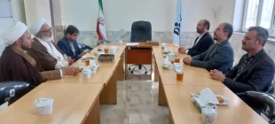 بازدید حجت الاسلام والمسلمین احمدی فر مسئول محترم ستاد اقامه نماز استان خراسان شمالی و هیات محترم همراه از دانشکده ملی مهارت جاجرم  2