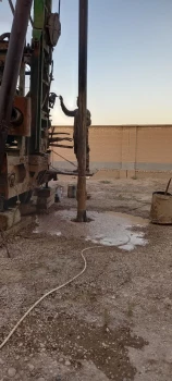 انجام عملیات حفر و لوله گذاری  چاه آب  در آموزشکده ملی مهارت جاجرم  4