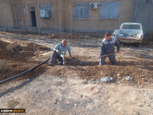 انجام عملیات بهره برداری از چاه آب  در آموزشکده ملی مهارت جاجرم 13