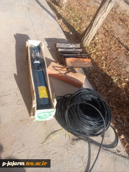 انجام عملیات بهره برداری از چاه آب  در آموزشکده ملی مهارت جاجرم 18