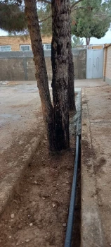  انجام عملیات تکمیلی بهینه سازی لوله کشی فضای سبز آموزشکده ملی مهارت جاجرم 7