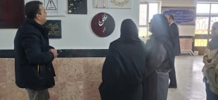بازدید از نمایشگاه دستاوردهای هنری دانش آموزان هنرستان دخترانه پویا جاجرم 5
